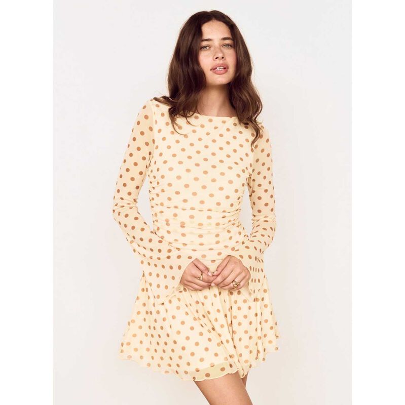 MINKPINK Soleil Drop Waist Mini Dress image number 2